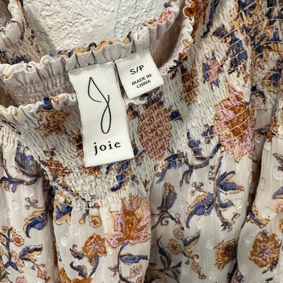 Joie Tiered Floral Elastic Waist Mini Skirt Multicolor S - Picture 3 of 7